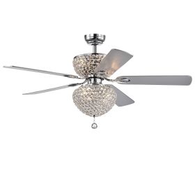 Swarana Chrome Dual Lighted Ceiling Fan