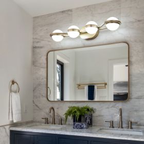 Vanity Lights With 4 LED Bulbs For Bathroom Lighting