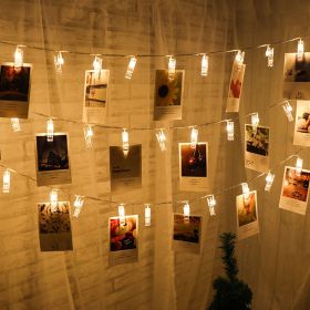 LED Photo Holder String Lights (Option: Warm white-100CM)