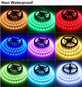 LED Light Strips Highlight 60 Light Beads Epoxy Waterproof Soft Strips (Option: IP20 Warm White-100cm)