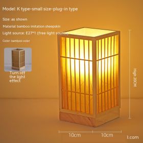 Japanese Atmosphere Retro Homestay Bedroom Bedside Lamp (Option: Without E27 Light Source-Without Bulb-K)