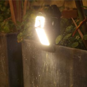 Outdoor Lamp Household Solar Induction Lamp Installation-Free Clip Lamp Emergency Tool (Option: Warm light)