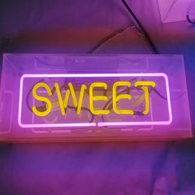 Neon Sign Acrylic Glass Light Box (Option: Zhengbai-220V US)