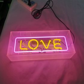 Neon Sign Acrylic Glass Light Box (Option: Warm White-220V US)