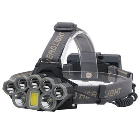 Outdoor Camping Glare Zoom Long-range Fishing Headlight (Option: Headlight and USB cable)