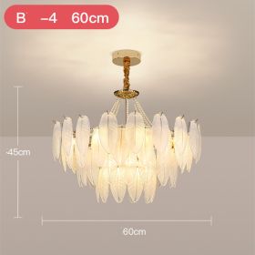 French Cream Wind Pendant Light Luxury (Option: B-60cm four layer)