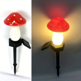 1pc, Outdoor Garden Solar Mushroom Light, Outdoor Landscape Atmosphere Decorative Light, Garden Decro, Garden Supplies, Outdoor Decor (Items: Red (1 Pack))