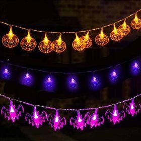 3pcs LED String Lights Halloween Indoor Garden Patio Party Pumpkin Lights (Color: C1)