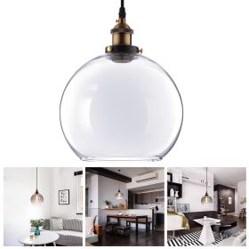 9.8 Ball Shape Glass Ceiling Light/Transperant (Warehouse: LA01)