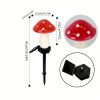 1pc, Outdoor Garden Solar Mushroom Light, Outdoor Landscape Atmosphere Decorative Light, Garden Decro, Garden Supplies, Outdoor Decor