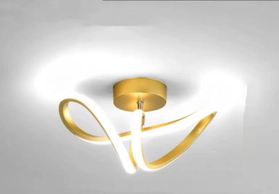 LED New Aisle Corridor Light Nordic Entrance Foyer Hallway Modern Minimalist Cloakroom Balcony Ceiling (Option: Golden White Light)